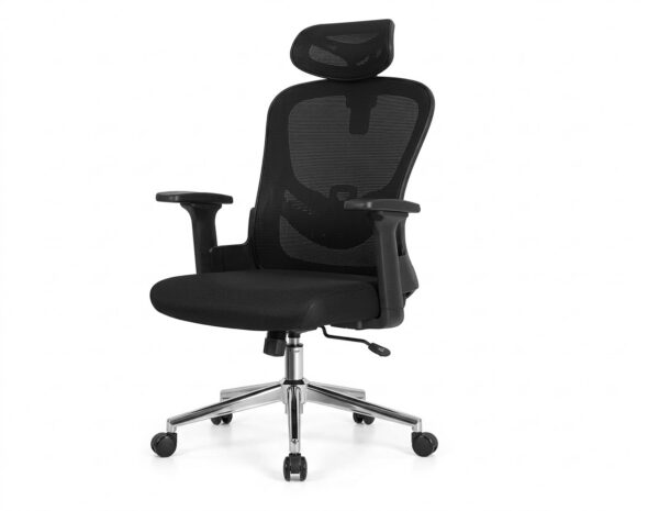 SILLA SEMI-EJECUTIVA MALLA NEGRA